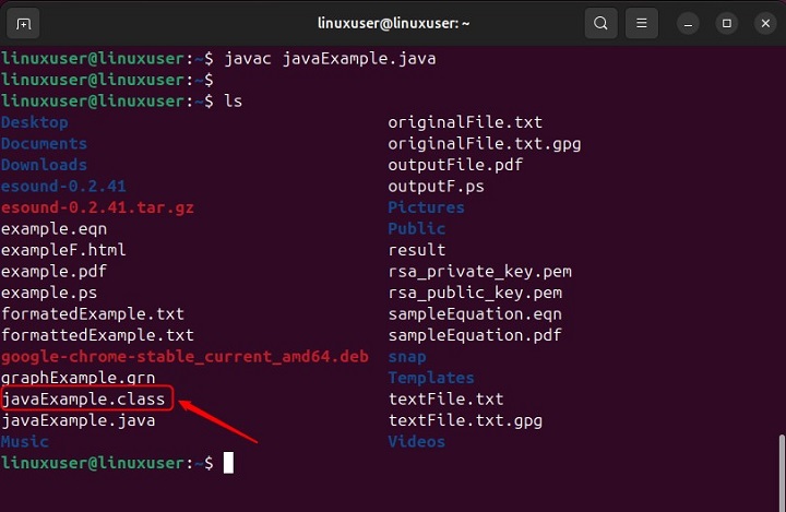 Compile a Java File Using javac