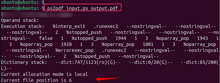 Converting PostScript to PDF Using ghostscript