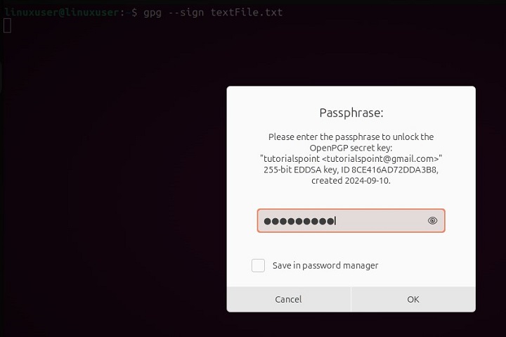 Create and Verify Digital Signatures Using GPG1
