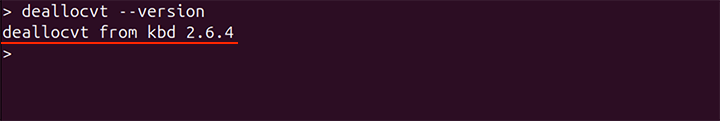 deallocvt Command Linux 5
