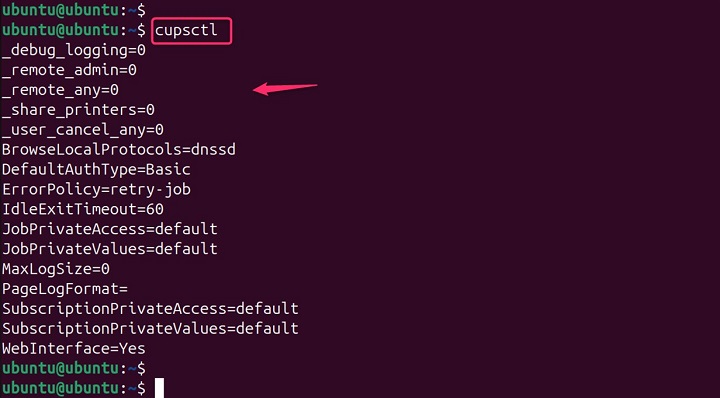 Display Current Settings