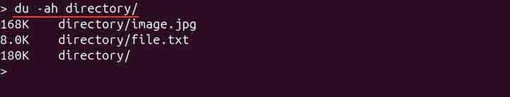 Displaying Disk Usage of All Files and Documents