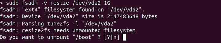 fsadm Command in Linux4