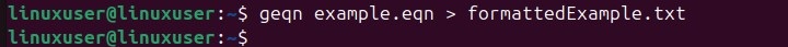 geqn Command in Linux1