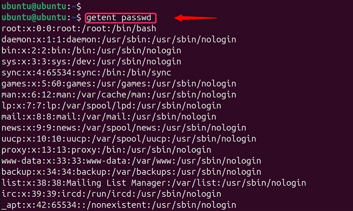 getent Command in Linux1