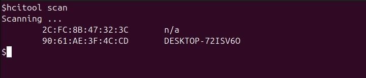 hcitool Command in Linux1