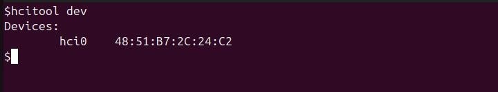 hcitool Command in Linux6