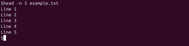 head Command in Linux3