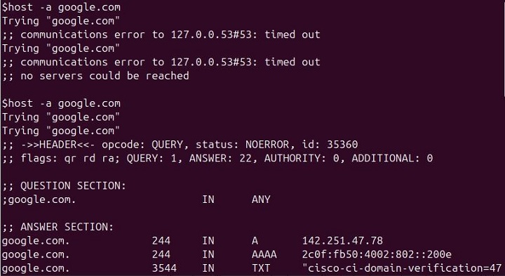host Command in Linux4