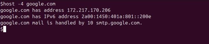 host Command in Linux8