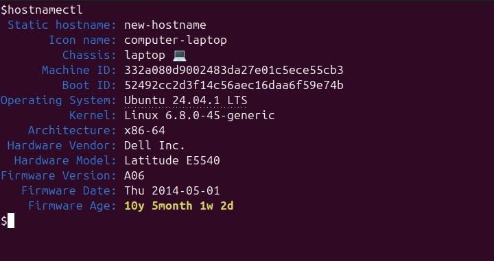 hostname Command in Linux4