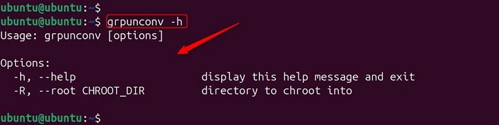 How to Use grpunconv Command
