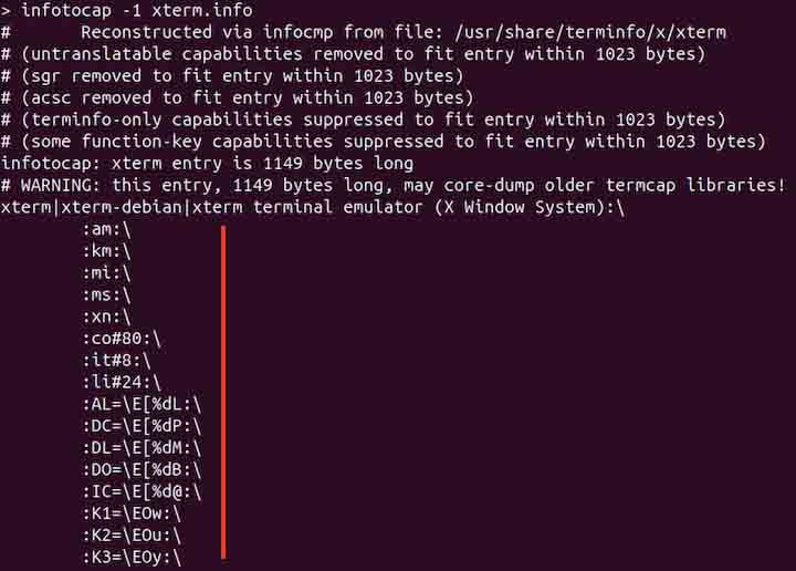 infotocap Command in Linux4