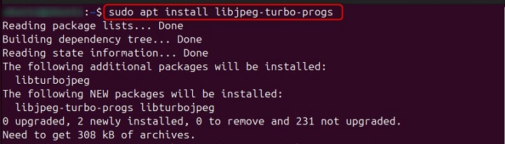 Installation cjpeg Command in Linux