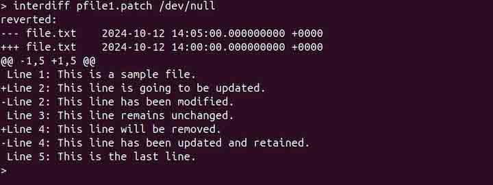 interdiff Command in Linux3
