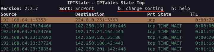iptstate Command in Linux7