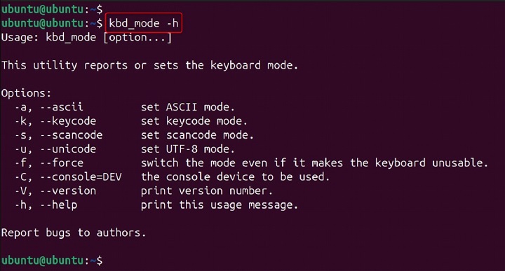 kbd_mode Command in Linux5