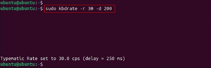 kbdrate Command in Linux10