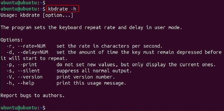 kbdrate Command in Linux3