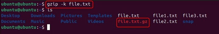 Keep Original File in gzip Command