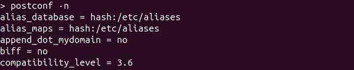 Listing the Non-default Values