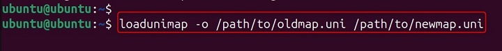 loadunimap Command in Linux14