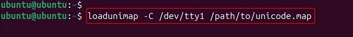 loadunimap Command in Linux15