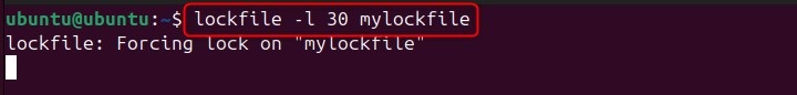 lockfile Command in Linux3