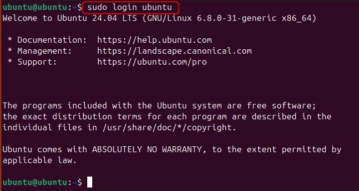login Command in Linux1