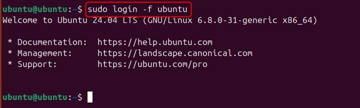 login Command in Linux3