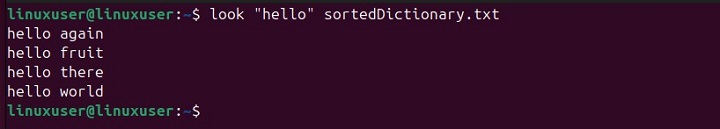 look Command in Linux6