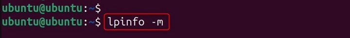 lpinfo Command in Linux3