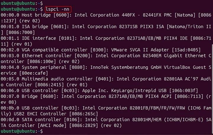 lspci Command in Linux6