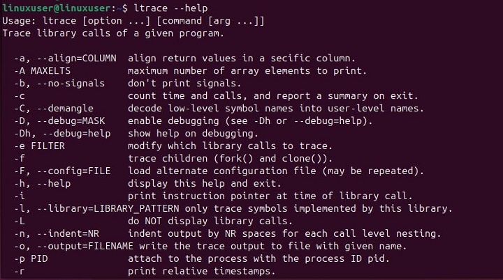 ltrace Command in Linux4