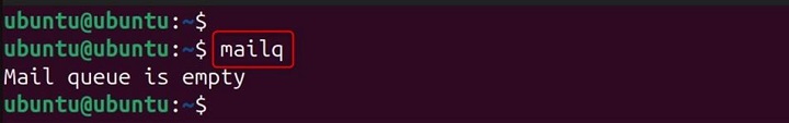 mailq Command in Linux1