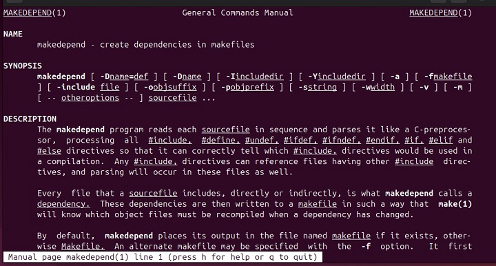 makedepend Command in Linux2
