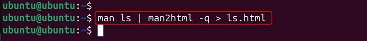 man2html Command in Linux11
