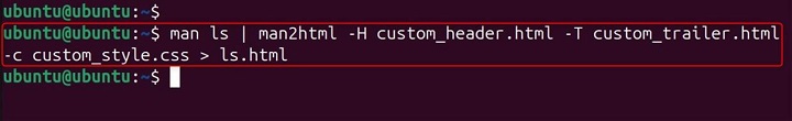 man2html Command in Linux13