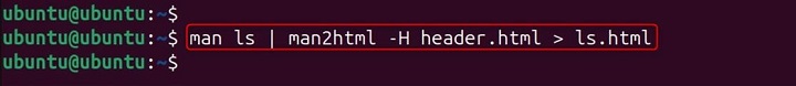 man2html Command in Linux4