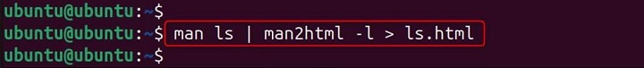 man2html Command in Linux8