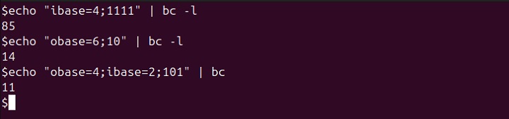 Mathematical Functions bc Command 2