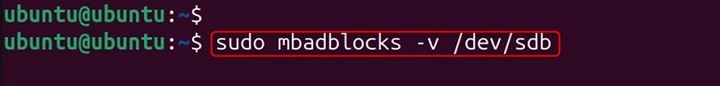mbadblocks Command in Linux4