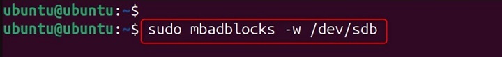 mbadblocks Command in Linux6