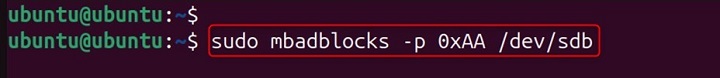 mbadblocks Command in Linux9