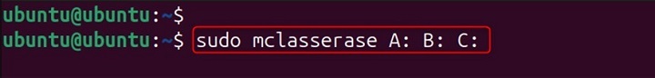 mclasserase Command in Linux5