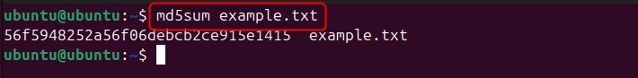 md5sum Command in Linux1