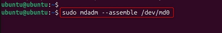 mdassemble Command in Linux3