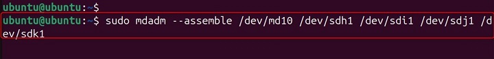 mdassemble Command in Linux7