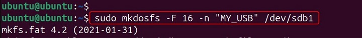 mkdosfs Command in Linux2