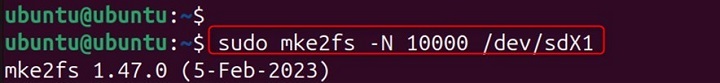 mke2fs Command in Linux6
